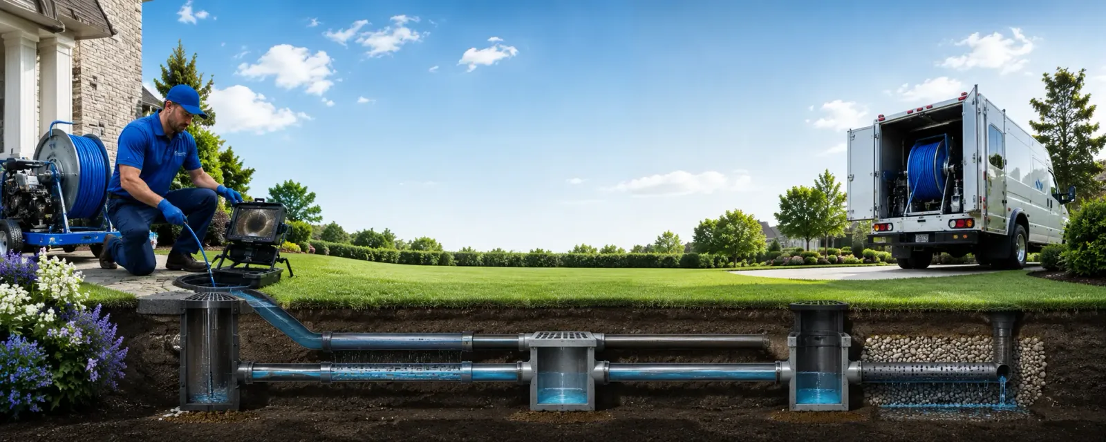 Outdoor drain cleaning information for Bradner, OH